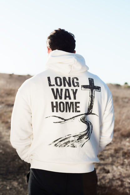 Long Way Home Cream Hoodie